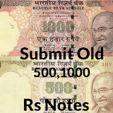 How to submit 500,1000 Rs Note icon