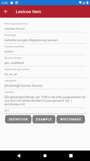 JAKOB lexicon Screen 3