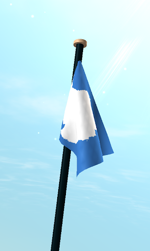 Antarctica Flag 3D Free Screen 3