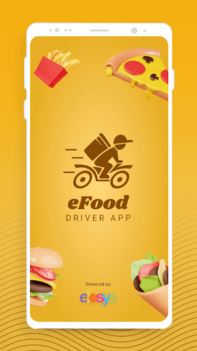 Android application eFood - Rider screenshort
