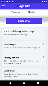 Make Quiz and Share
