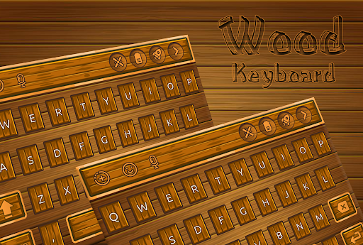 Android application Wood Keyboard screenshort