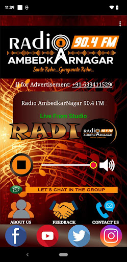 Android application Radio Ambedkar Nagar 90.4 FM screenshort
