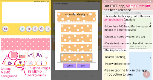 Sticky Memo Notepad Dots