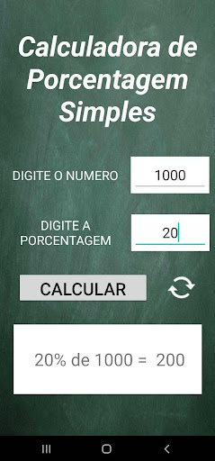 Calcular Porcentagem Simples Screen 3