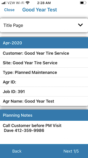 SalesManager Tasking Screen 3