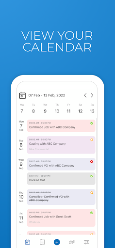 Android application Portfoliopad Talent App screenshort