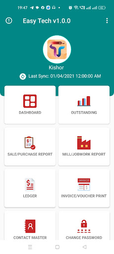 Android application Easy Tech Reporting screenshort