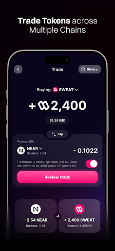 Screenshot of Sweat Wallet: Crypto & Rewards