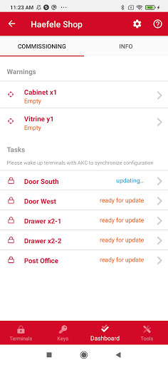 Android application Häfele My Dialock Manager screenshort
