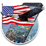 American Eagle & Flag 2d (free)Theme icon
