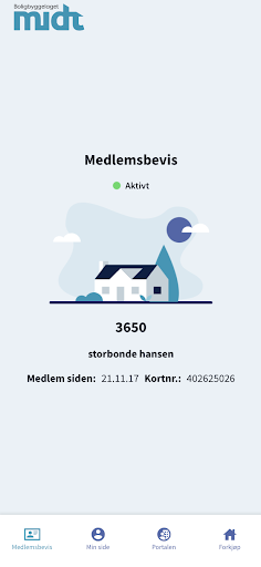 Android application Boligbyggelaget Midt screenshort