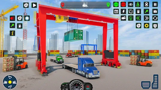 Cargo Truck Forklift Driving