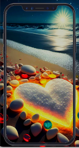 Love and Beach Wallpaper HD