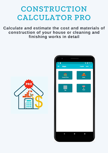 Android application Construction Calculator Pro screenshort