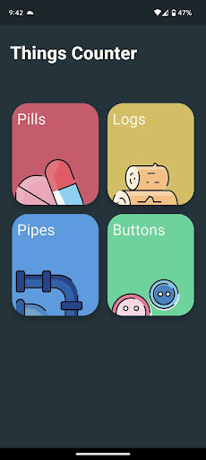Android application Things Counter: Count things screenshort