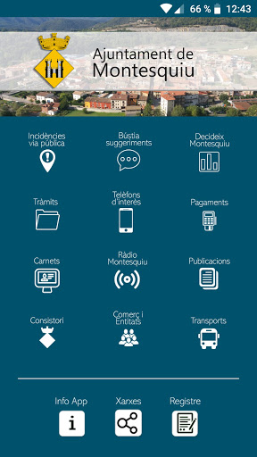 Android application Ajuntament de Montesquiu screenshort