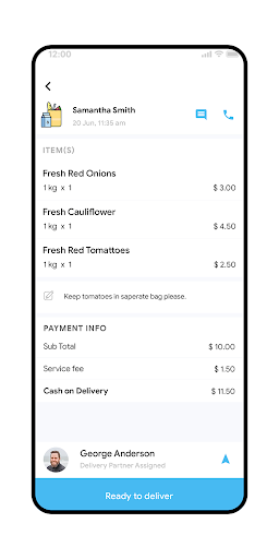 Delivo Store Screen 2