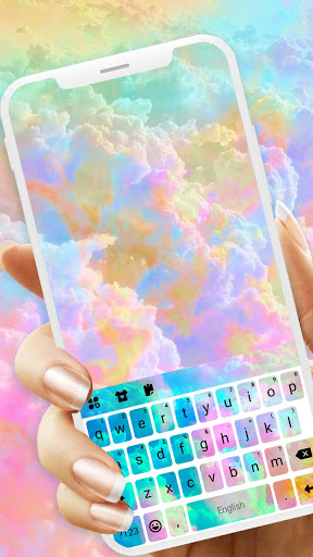 Android application Pastel Clouds Sky Keyboard Bac screenshort