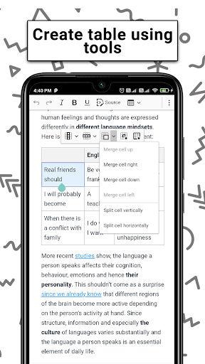Word to HTML editor tool Screen 3