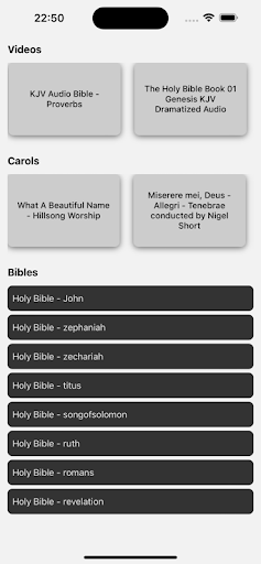 Android application Holy Bible screenshort
