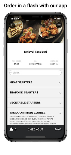 Delaval Tandoori App Screen 2