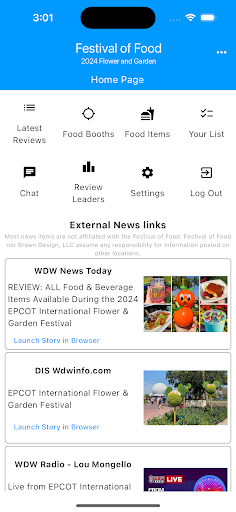 Android application Festival of Food screenshort
