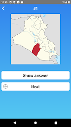 Iraq: Regions & Provinces Map Quiz Game
