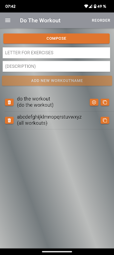 Android application Do The Workout screenshort
