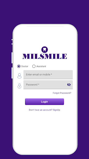 Android application Milsmile screenshort
