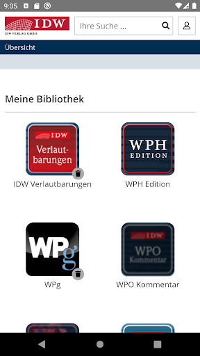Android application IDW Bibliothek screenshort