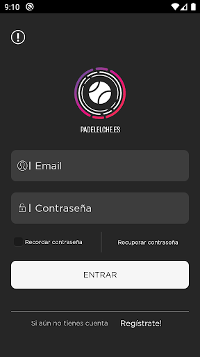 Android application Padel Elche screenshort