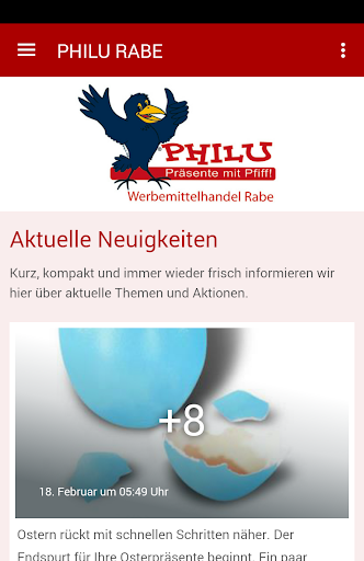 Android application Werbemittelhandel Rabe screenshort