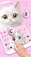 screenshot of Cute White Cat Themes