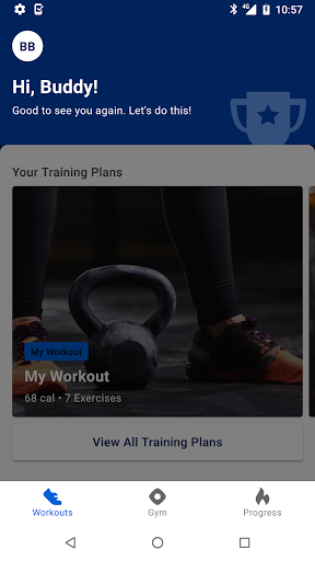 Android application Feelfine Fitness screenshort