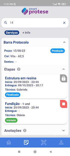 Smart Prótese - App Produção Screen 3