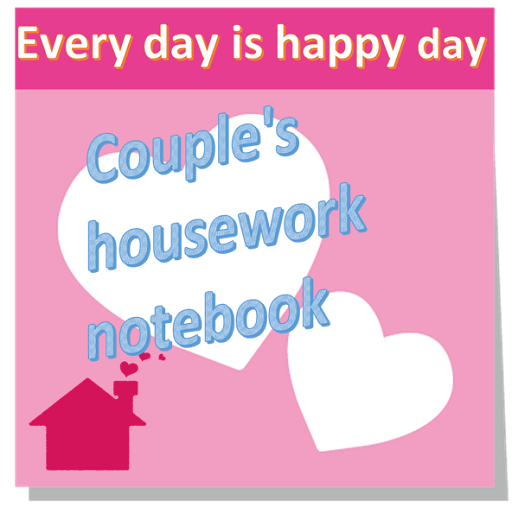 Couples housework notebook logo