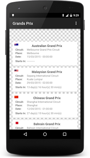 Formula Race Calendar 2024 Screen 2