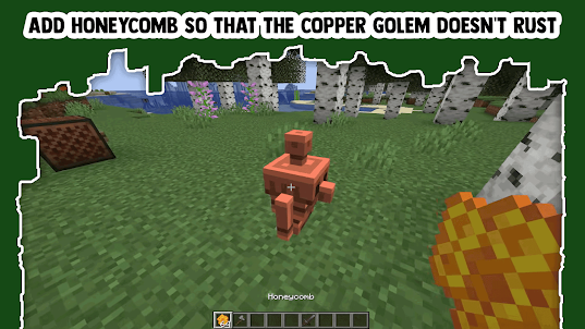 Copper golem MCPE mod