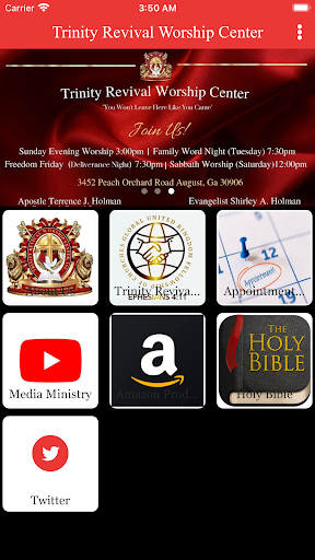 Android application Trinity Revival Worship Center screenshort