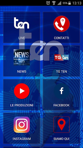 Android application tenOnLine screenshort