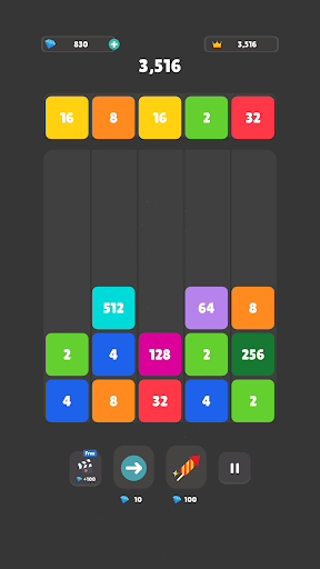 Android application 2048 Number Blocks Game screenshort