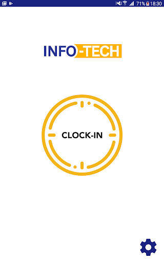 Android application INFOFACE Tablet Attendance screenshort