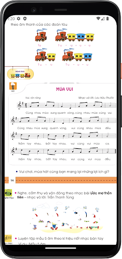 Android application Âm nhạc Lớp2 screenshort