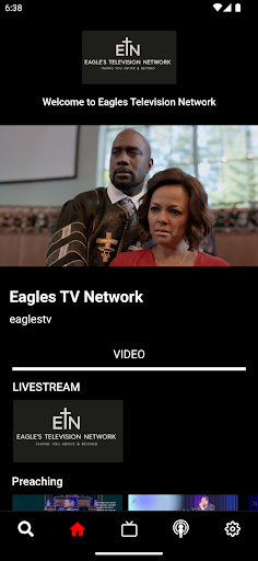 Android application Eagles TV Network screenshort