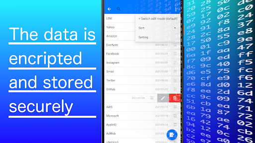 Password manager like notepad Screen 2