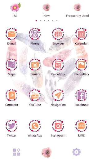Feather Heart Theme Screen 3