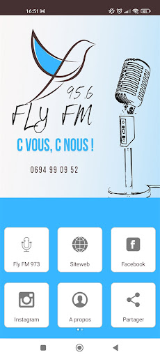 Android application Radio Fly 973 screenshort