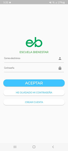 Android application Escuela Bienestar 4x4 screenshort