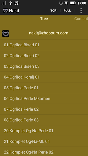 Android application Nakit - katalog screenshort